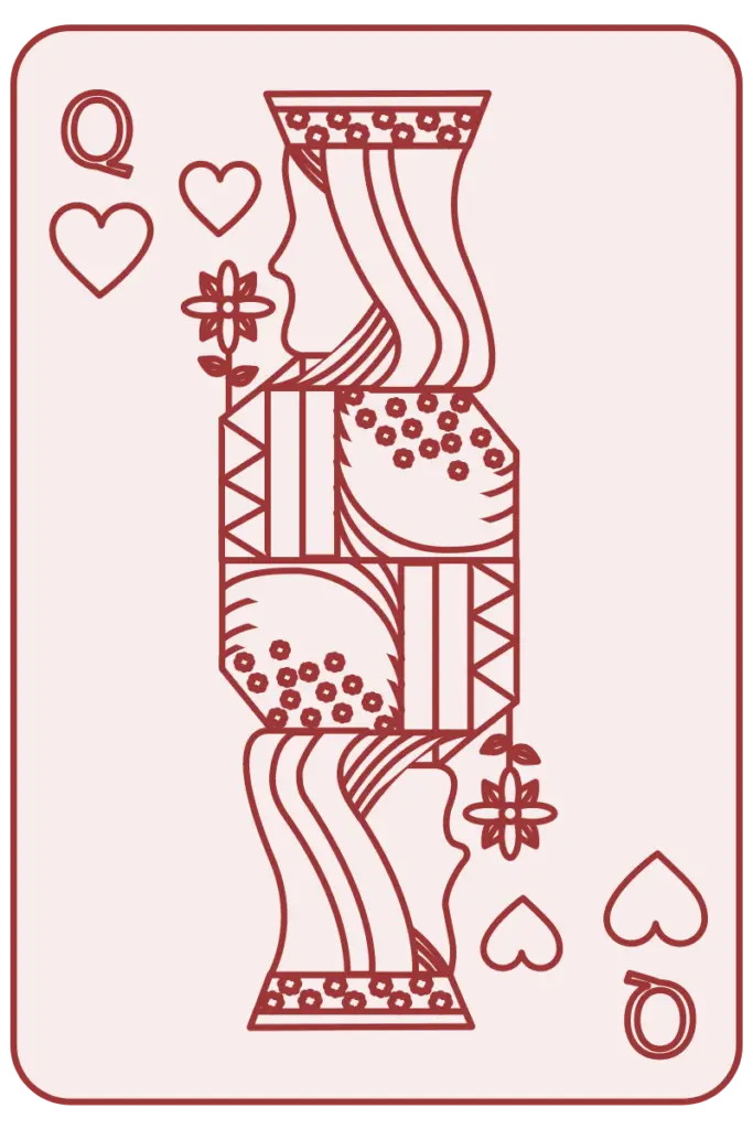 Queen of Hearts Card 1