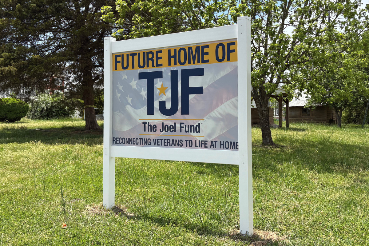 The Joel Center Sign Post - The Joel Fund - Reconnecting Veterans to Life at Home - Building connection, restoring purpose, creating stability.